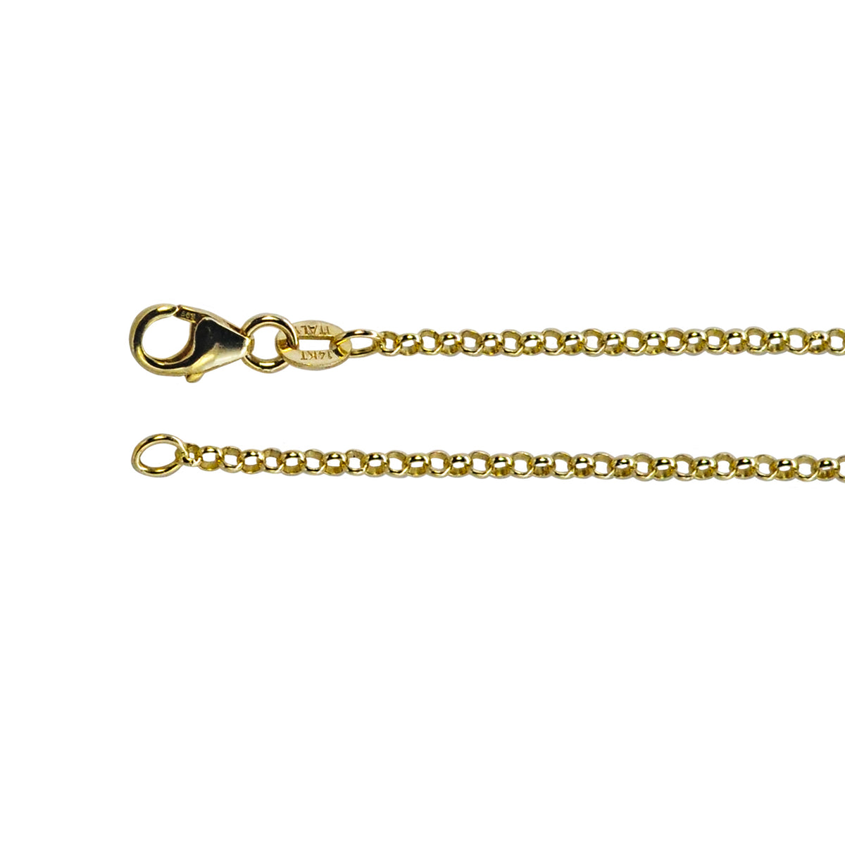  1.9mm 14k Yellow Gold Rolo Chain | Rebecca Myers Collection