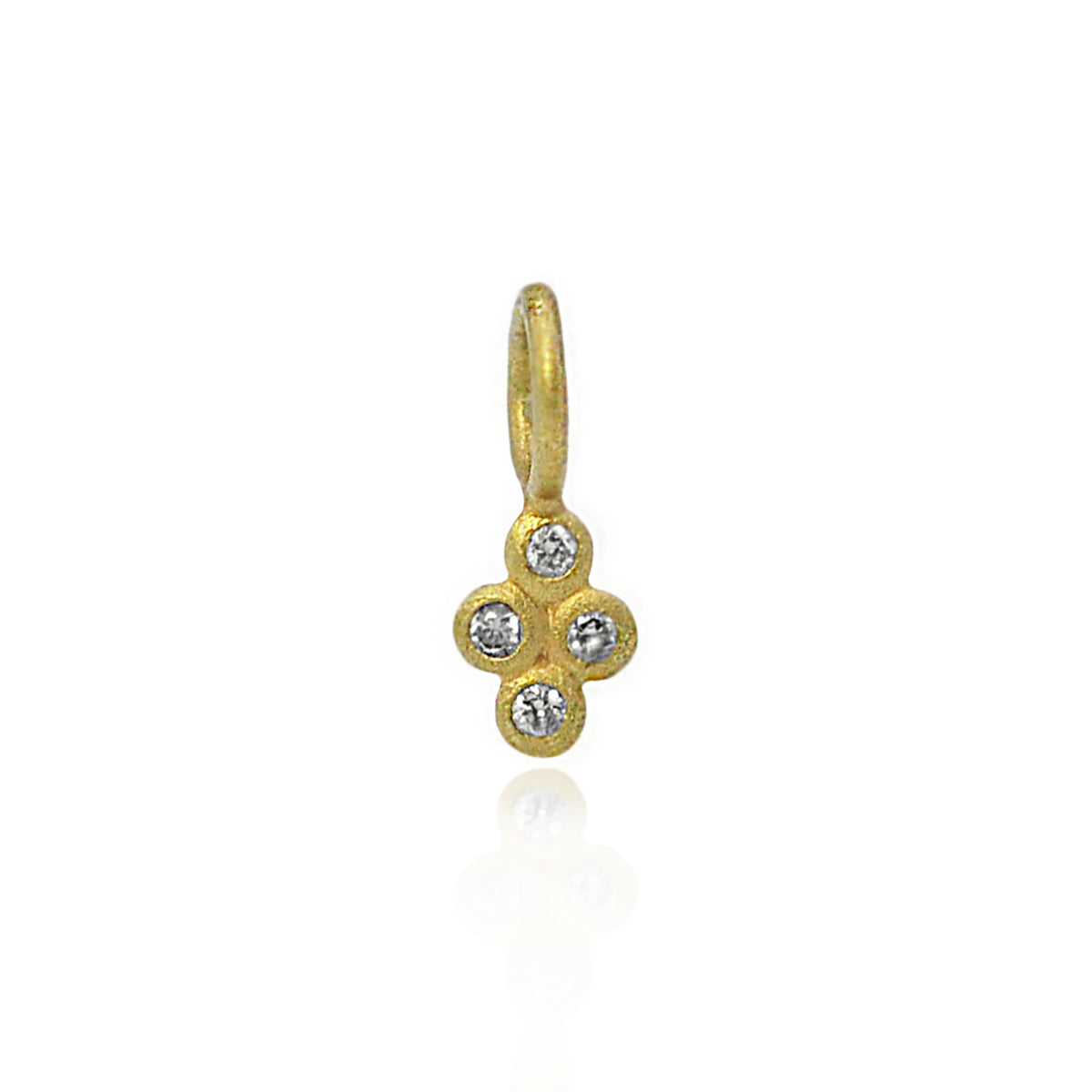Gold Quatrefoil Diamond Charm | Rebecca Myers Collection