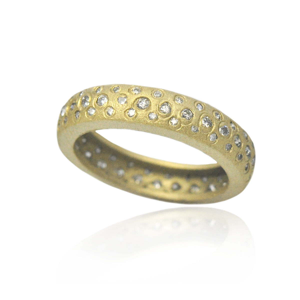 Matte Fairy Dust Diamond Rings