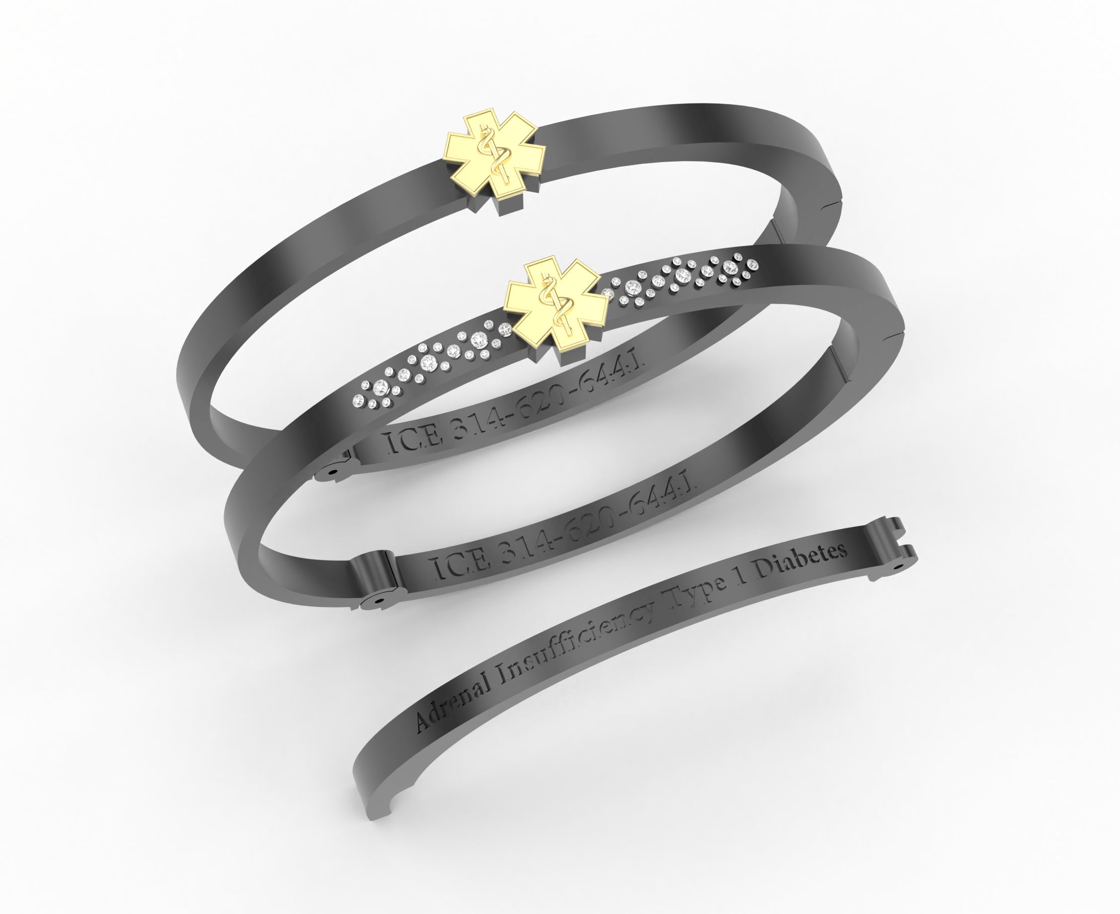 Medical Alert Bracelets H & I - 4mm