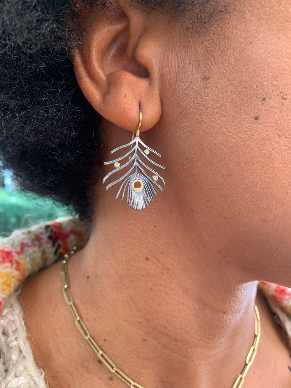 Peacock Feather Earrings