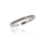 2mm 14k White Gold & Diamond Top Set Band | Rebecca Myers Collection