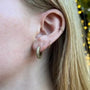 Petite Fairy Dust or Striped Hoop Earrings on Posts | Rebecca Myers Collection