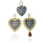 Small Pave Diamond Heart Charms | Rebecca Myers Collection