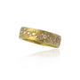 Round Fairy Dust Diamond and Gold Rings | Rebecca Myers Collection