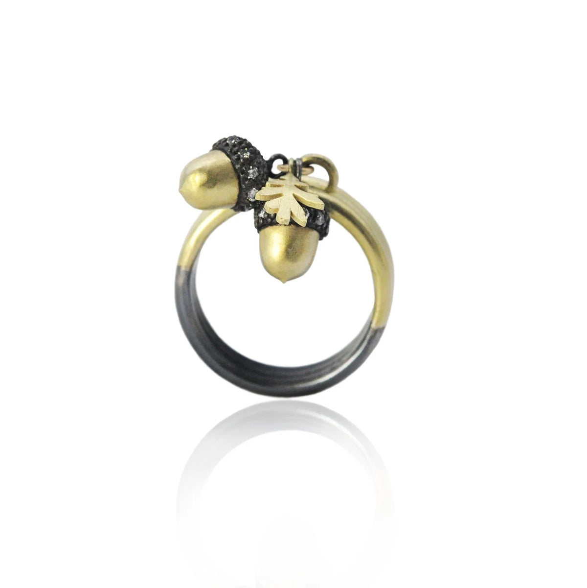 Acorn Charm Ring 2 | Rebecca Myers Collection