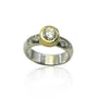 Modern Bezel Set Diamond Solitaire Ring | Rebecca Myers Collection