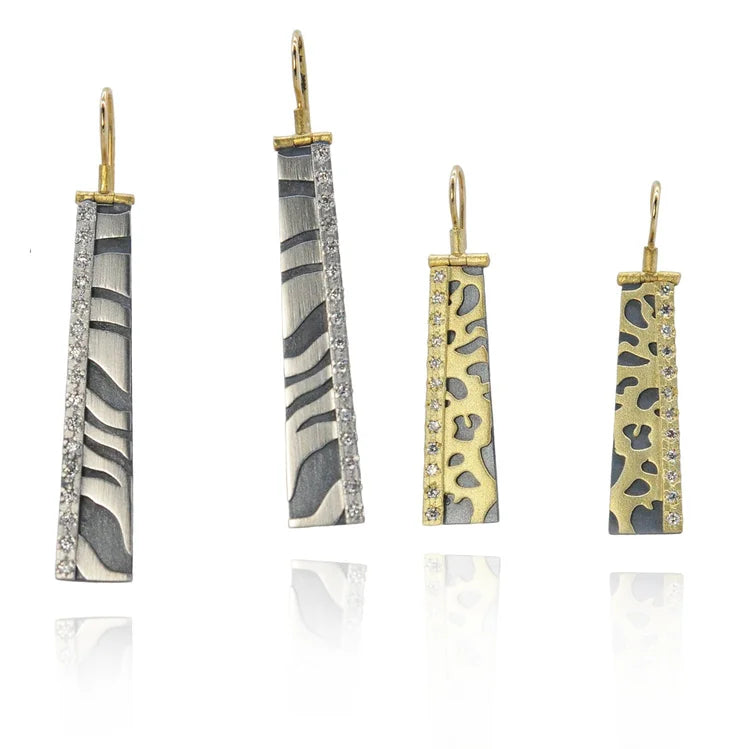 Animal Print Bar Earrings | Rebecca Myers Collection