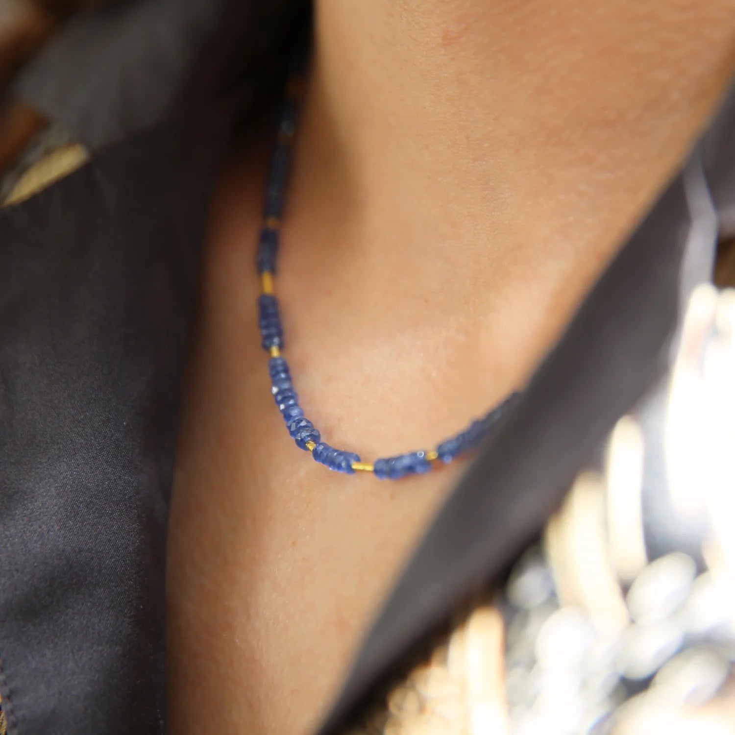 Sapphire Beaded Necklaces | Rebecca Myers Collection
