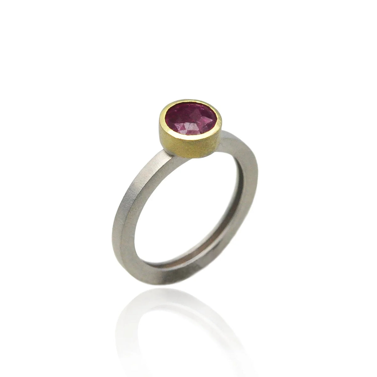 Gold and Silver Ruby Ring | Rebecca Myers Collection