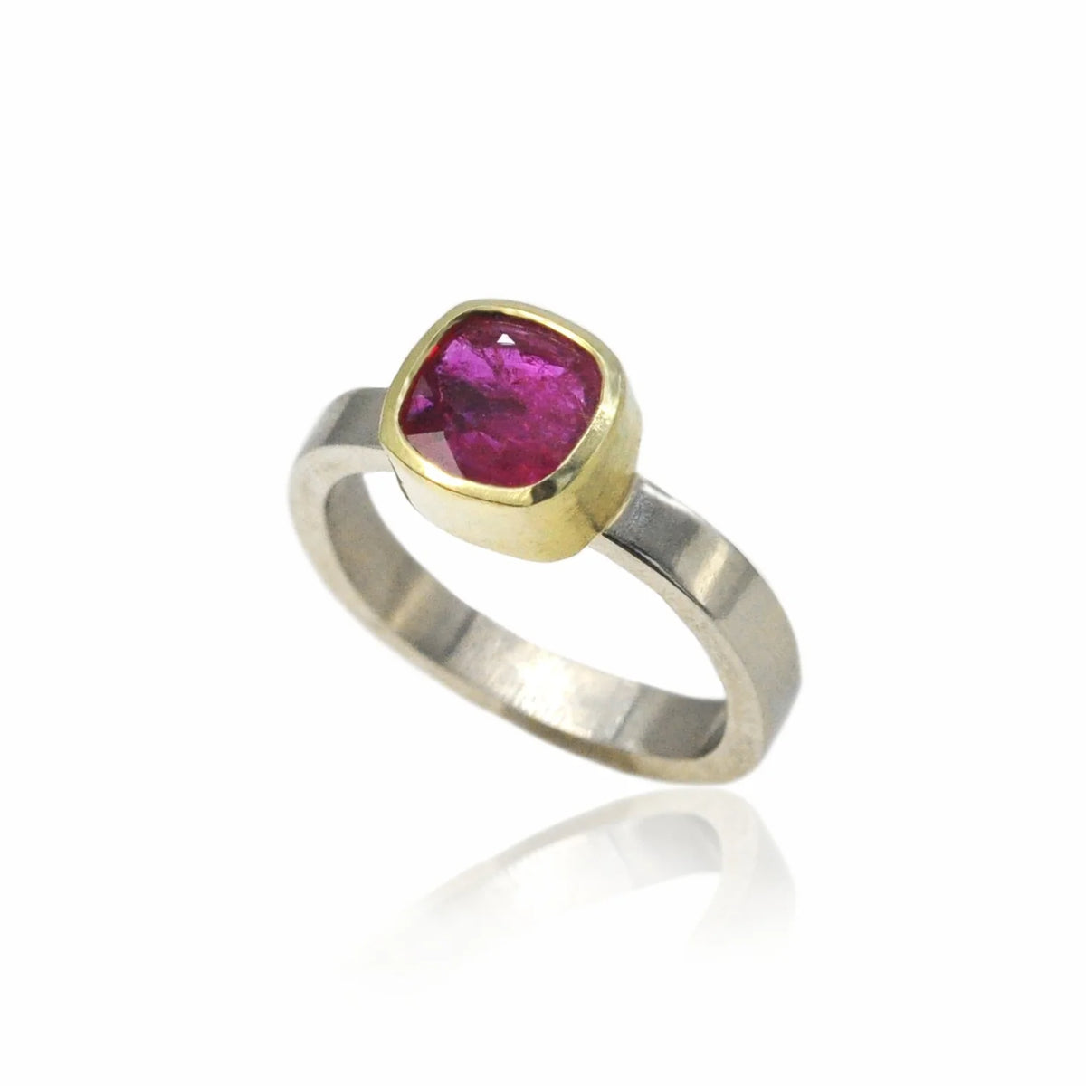 Gold and Silver Ruby Ring  | Rebecca Myers Collection