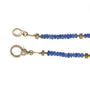 Blue Sapphire Necklace with Gold & Diamond Clasp | Rebecca Myers Collection