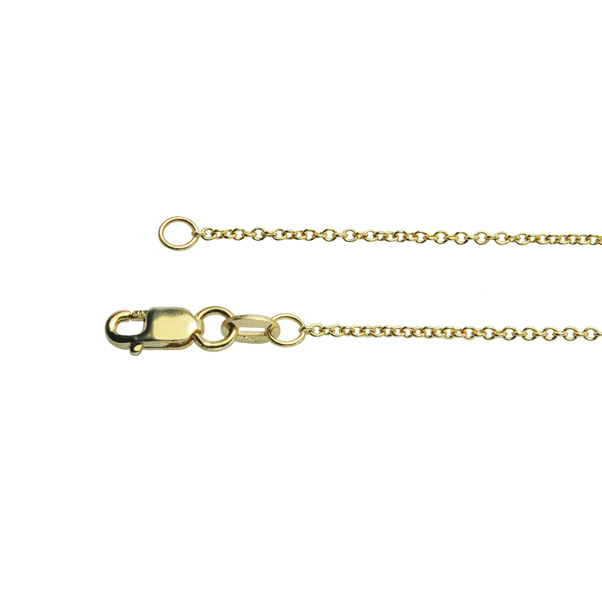 14k Yellow Gold Cable Chain 1.3mm | Rebecca Myers Collection