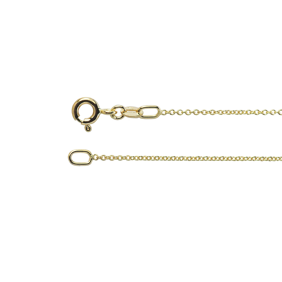 14k Yellow Gold Cable Chain 1.1mm | Rebecca Myers Collection