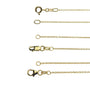14k Yellow Gold Cable Chains 1.1mm-1.5mm | Rebecca Myers Collection