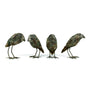 Ceramic Raven Sculptures by Mark Chatterley, foursome | Rebecca Myers Collection