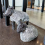 Ceramic Sheep Sculptures by Mark Chatterley, profile view | Rebecca Myers Collection