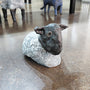 Ceramic Sitting Sheep Sculpture by Mark Chatterley, front view | Rebecca Myers Collection
