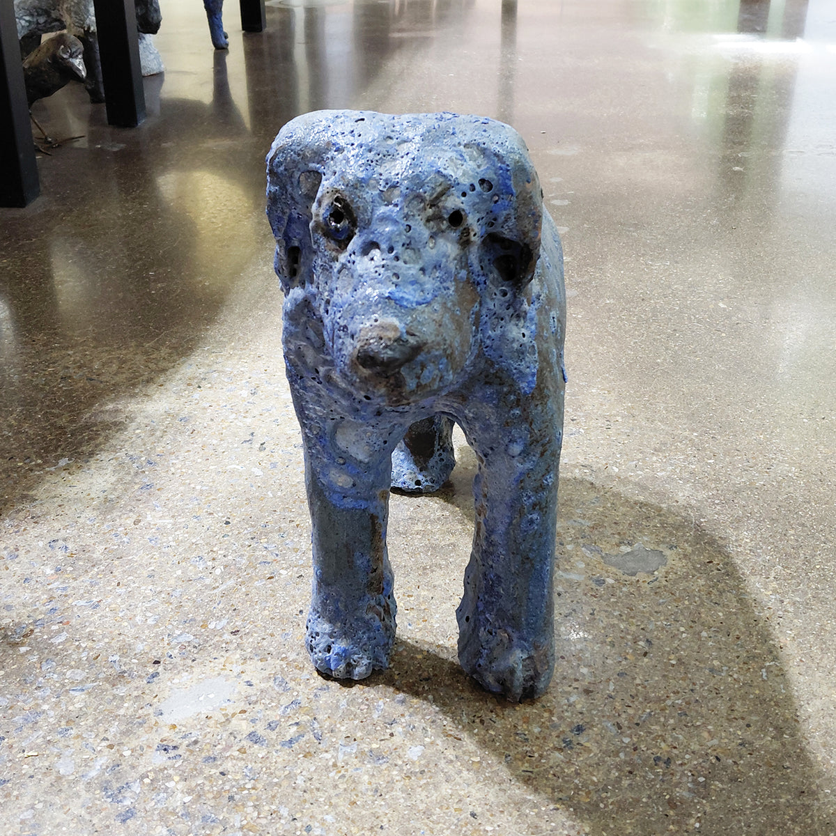 Standing Dog Sculpture #1 front view by Mark Chatterley | Rebecca Myers Collection