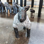 Ceramic Standing Sheep Sculpture by Mark Chatterley, front view | Rebecca Myers Collection