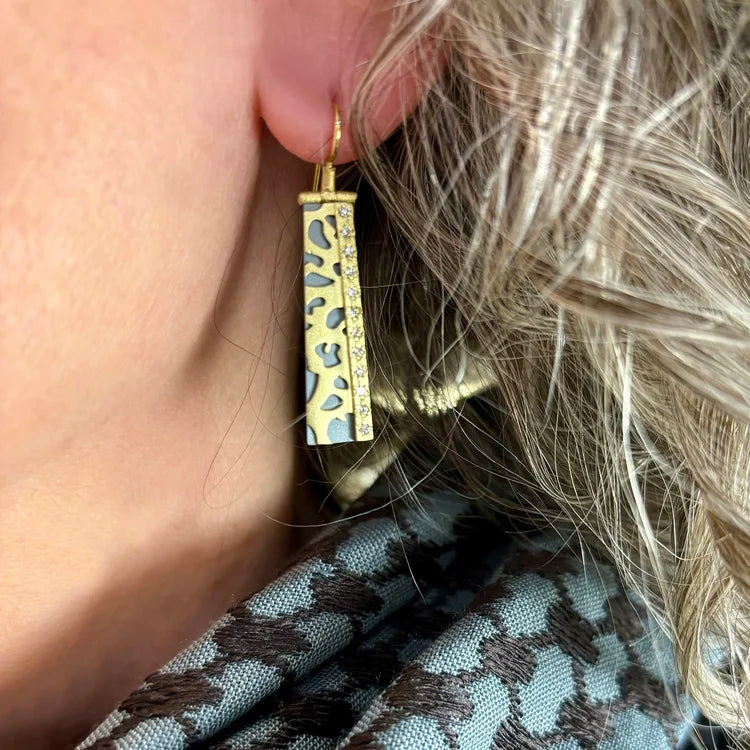 Animal Print Bar Earrings | Rebecca Myers Collection