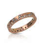 Round Fairy Dust Diamond and Gold Rings | Rebecca Myers Collection