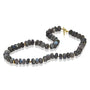 Labradorite Necklace with Gold Disc Beads and Diamond Beads | Rebecca Myers Collection
