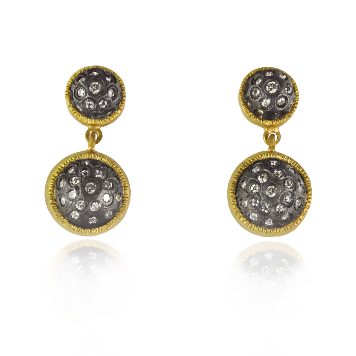 Pave Dome Earrings | Rebecca Myers Collection