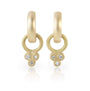 Gold Huggie Hoop Earrings with Charms | Rebecca Myers Collection