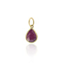 Faceted Ruby Teardrop Charm | Rebecca Myers Collection