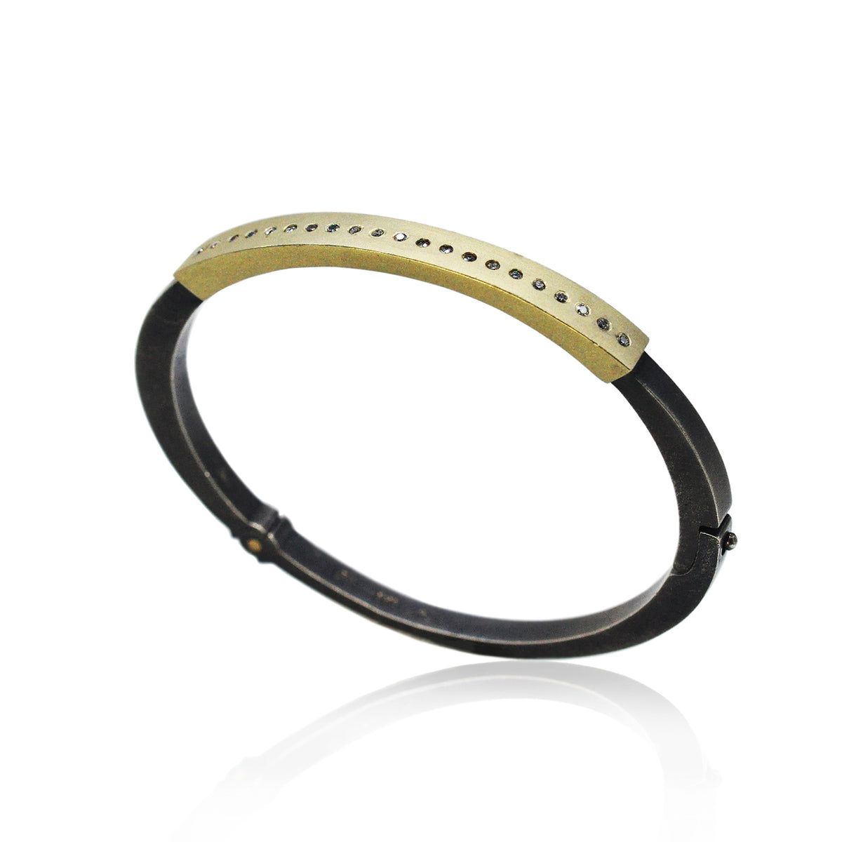 Fairy Dust Gold & Diamond Hinged Bracelets