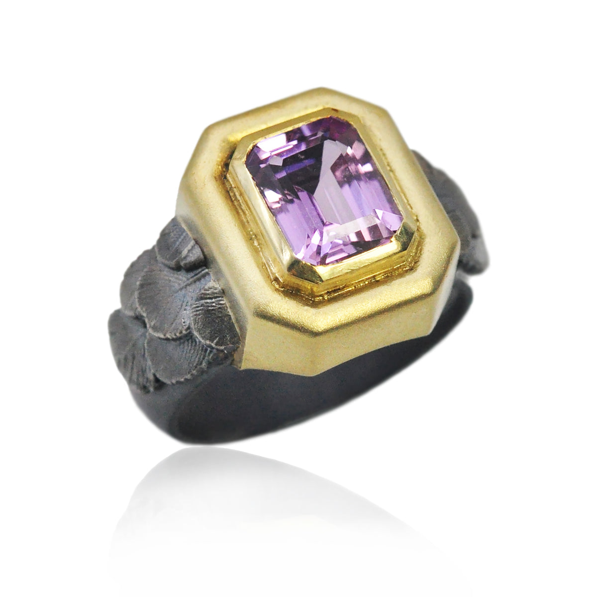 Kunzite Feather Ring | Rebecca Myers Collection