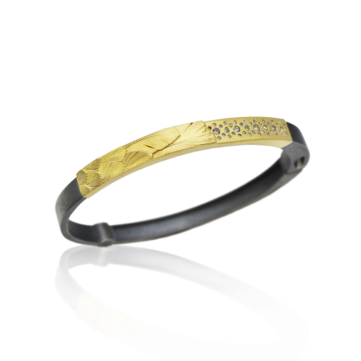 Fairy Dust & Feathers Hinged Bracelet | Rebecca Myers Collection
