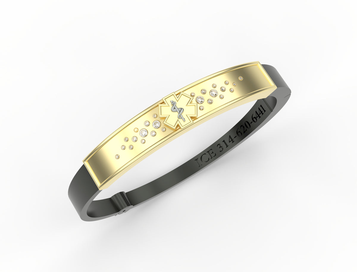Medical Alert Bracelet J - 6mm | Rebecca Myers Collection