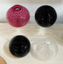 Hand Blown Glass Bud Vases, top view, by Jarrod Futscher/Takttime | Rebecca Myers Collection