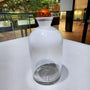 Hand Blown Whiskey Bottle with ambe glass stopper by Jarrod Futscher | Rebecca Myers Collection