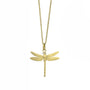 Gold Dragonfly Charm on Gold Cable Chain | Rebecca Myers Collection