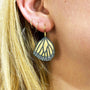 Gold & Silver Monarch Wing Earrings with Scattered Diamonds | Rebecca Myers Collection