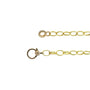 18k Yellow Gold Oval Link Chain with Gold  & Diamond Charm Holder Clasp | Rebecca Myers Collection