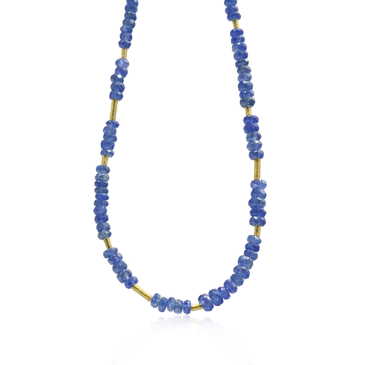 Blue Sapphire Beaded Necklace | Rebecca Myers Collection