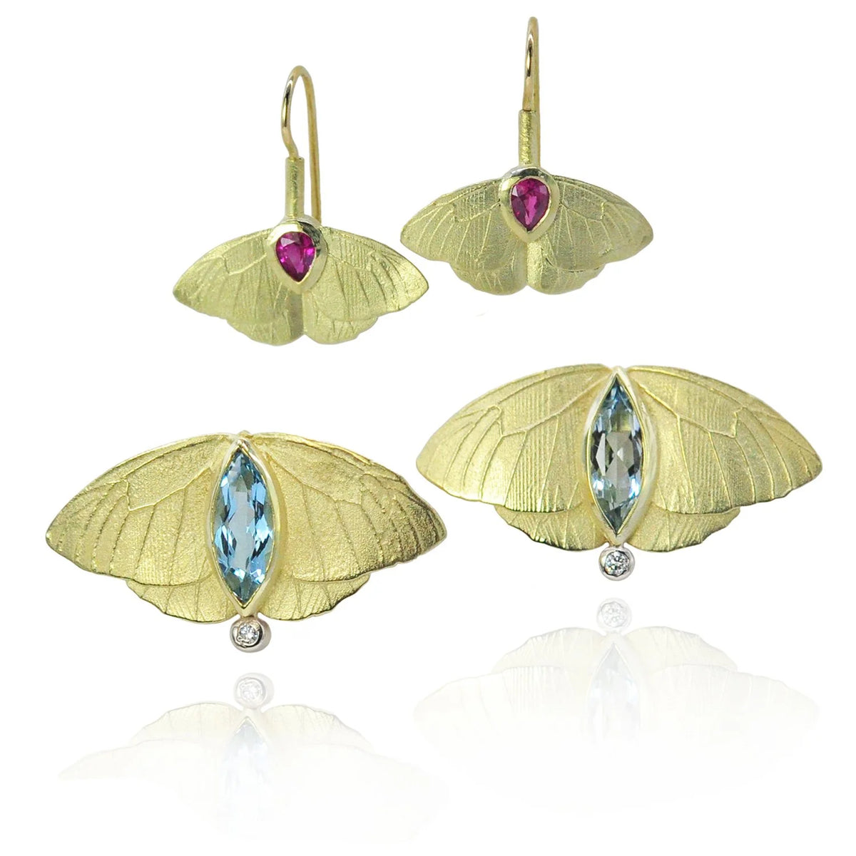 Gold Butterfly Earrings | Rebecca Myers Collection