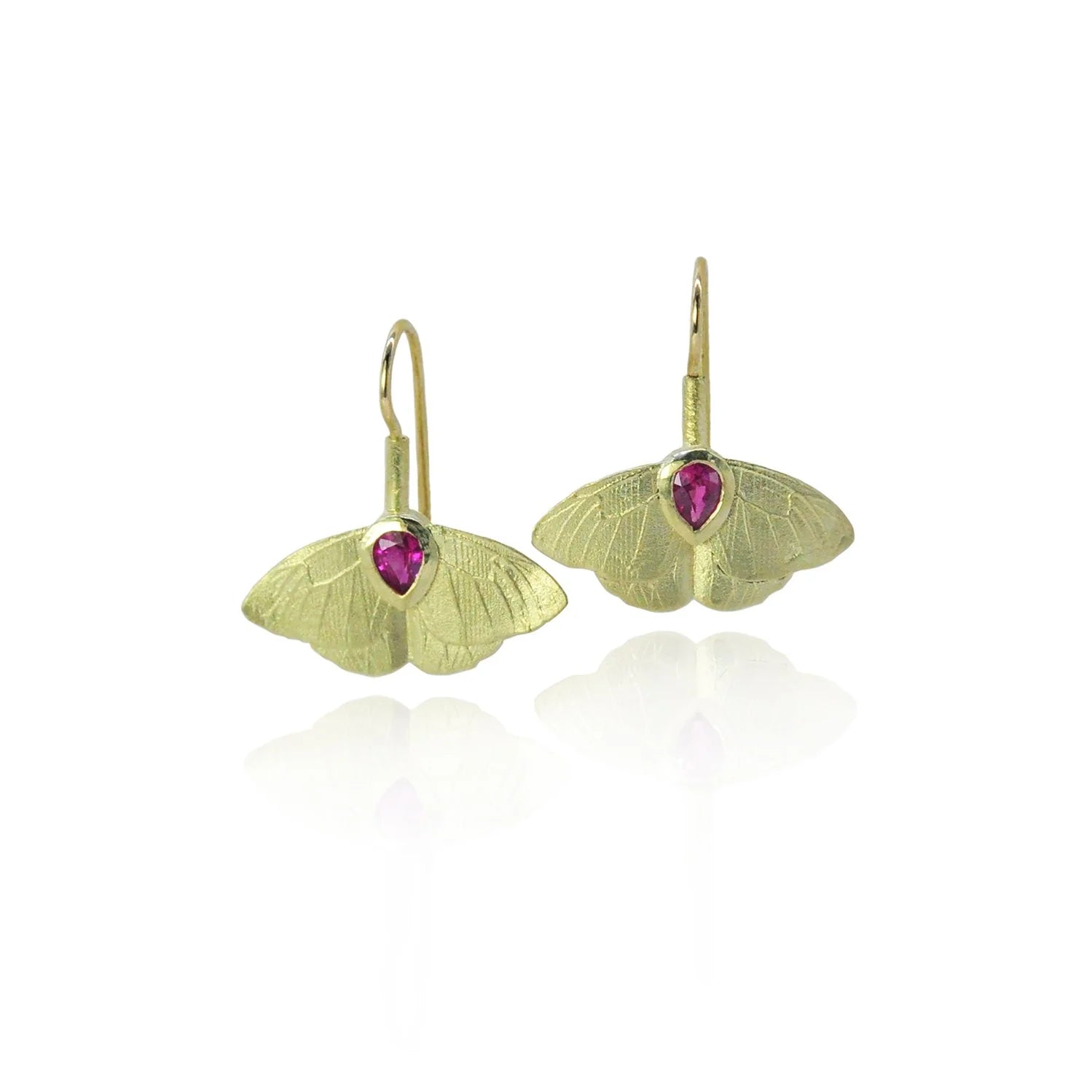 Small Gold Butterfly Earrings on wires | Rebecca Myers Collection