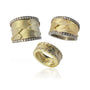 Gold Feather Bands | Rebecca Myers Collection
