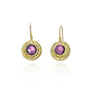 Small Halo Gemstone Earrings | Rebecca Myers Collection