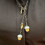 Gold,Silver, & Diamond Acorn Lariat | Rebecca Myers Collection