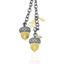 Gold, Silver, & Diamond Acorn Lariat | Rebecca Myers Collection