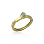 Gold and Silver Natural Diamond & Flower Stacking Rings 5 | Rebecca Myers Collection