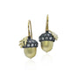 Gold, Silver, & Diamond Acorn Earrings | Rebecca Myers Collection