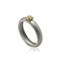 Gold and Silver Natural Diamond & Flower Stacking Rings 2 | Rebecca Myers Collection