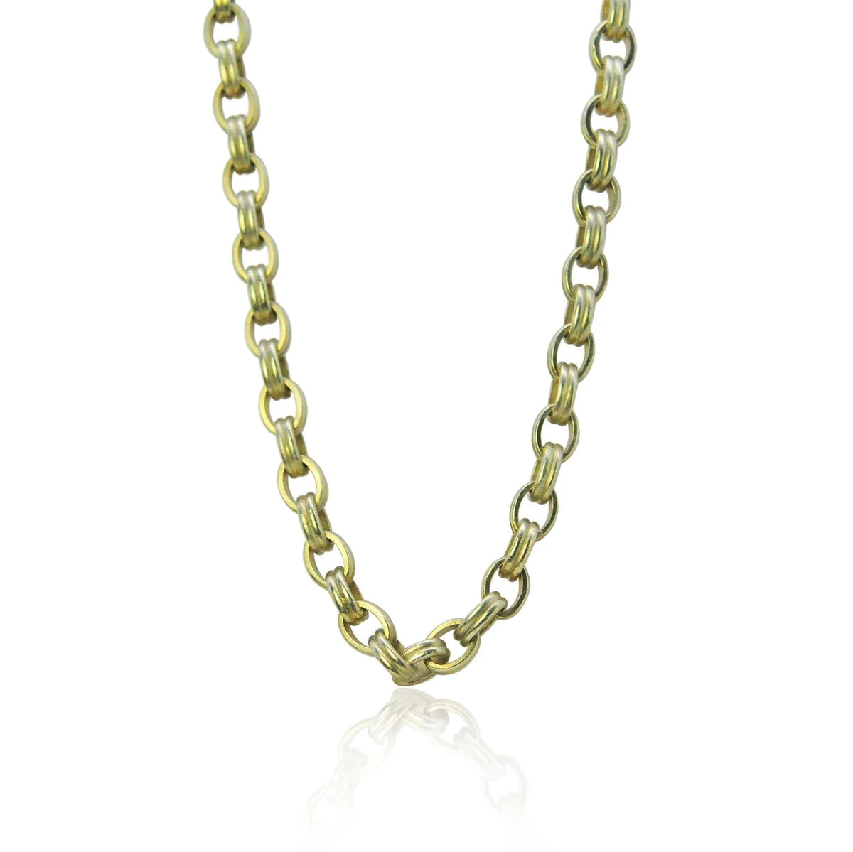 Handmade 14k Yellow Gold Link Necklace | Rebecca Myers Collection